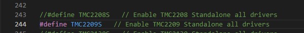 TMC2209 uncommented